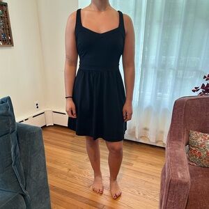 Cynthia Rowley Black Sleeveless A-Line Mini Dress